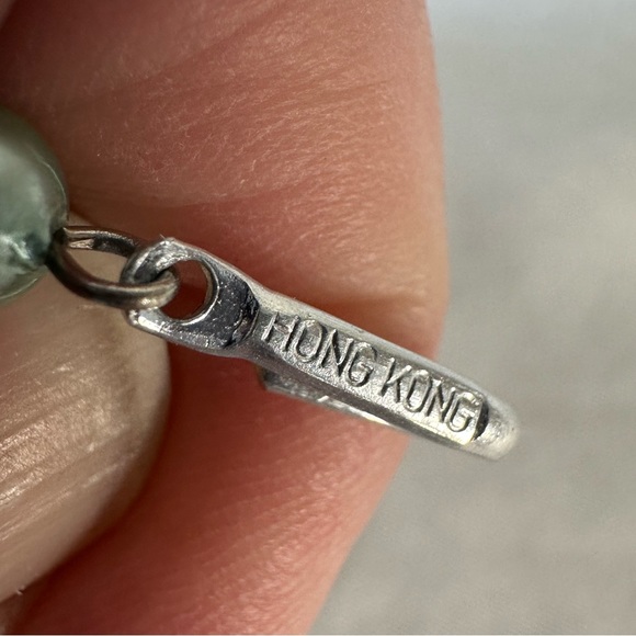 Vintage mint green multi strand necklace - Picture 4 of 5